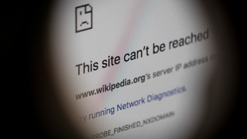 Một vài trang web bị chặn