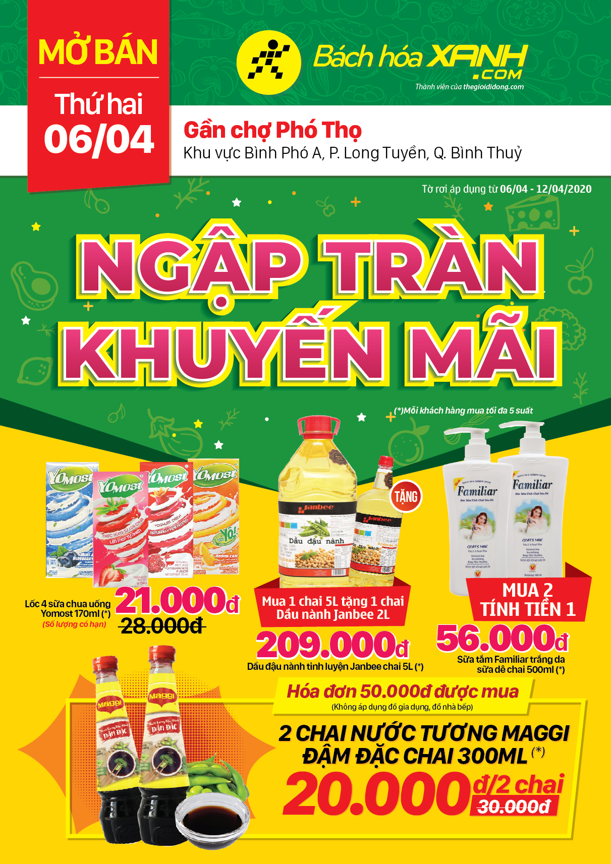 Cửa hàng Bách hoá XANH gần Chợ Phó Thọ, Cần Thơ
