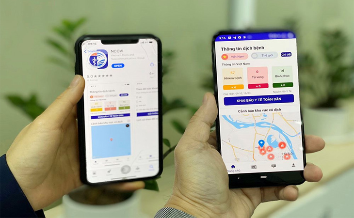Tổng hợp các ứng dụng hữu ích mùa dịch COVID-19 cho iOS, Android > Ứng dụng NCOVI của Chính phủ