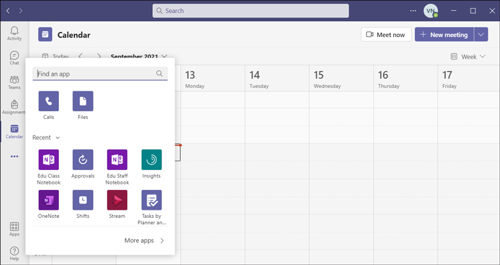 Tổng quan giao diện Microsoft Teams