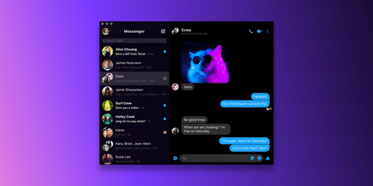 Facebook ra mắt ứng dụng Messenger dành cho máy tính, tải về ngay! > Facebook Messenger cho máy tính