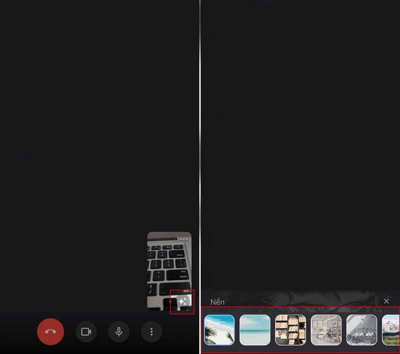 Cách thay đổi nền hiệu ứng Google Meet trên điện thoại máy tính