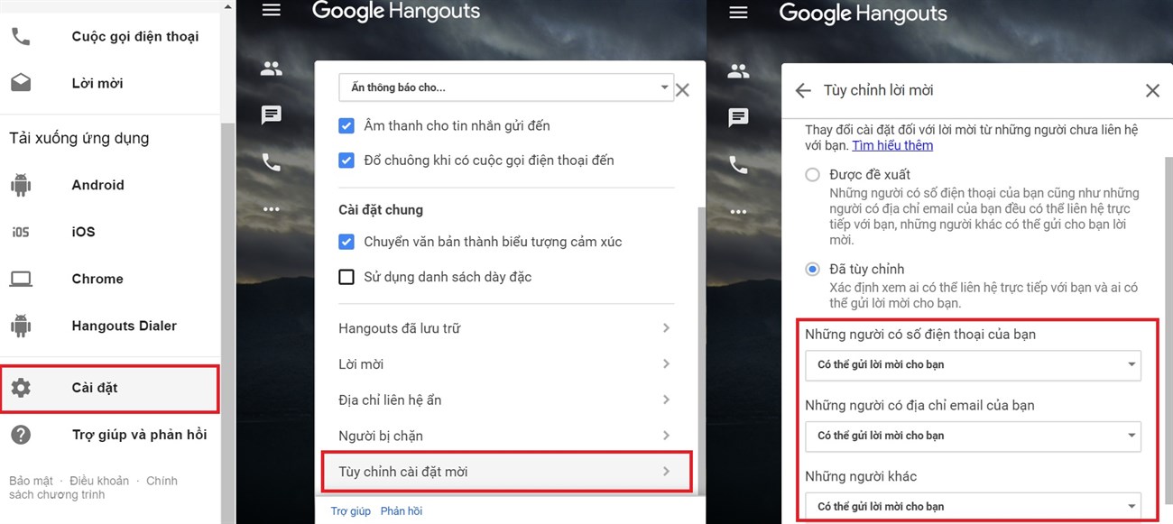 7 tùy chỉnh hữu ích trên Google Hangouts giúp bạn sử dụng hiệu quả hơn