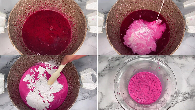 How to make dragon fruit dumplings is both beautiful and delicious and very simple