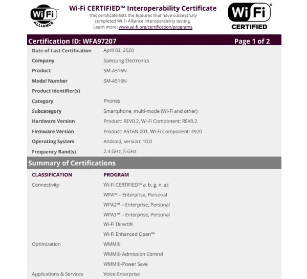 Ai thích smartphone 5G giá tốt từ Samsung thì gom lúa đi, Galaxy A51 5G chạy Android 10 vừa nhận được chứng nhận quan trọng để sẵn sàng tiến ra thị trường