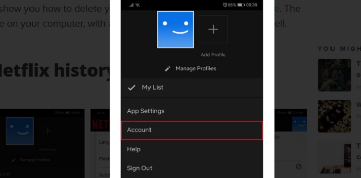Hướng dẫn cách thay đổi mật khẩu Netflix đơn giản nhất > Chọn Account, tài khoản trực tuyến
