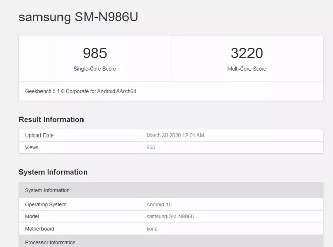 Summary of Samsung Galaxy Note 20 leaks