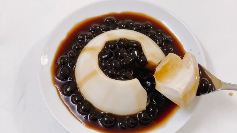How to make tofu with black sugar pearls, delicious and refreshing for summer days