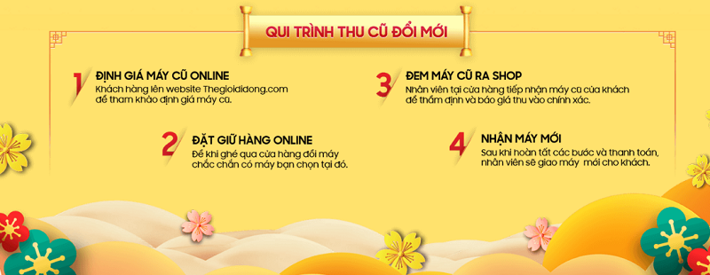 Quy trình thu cũ đổi mới Quy trình thu cũ đổi mới