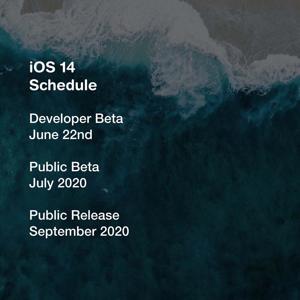 Thời gian phát hành iOS 14