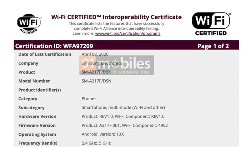 Samsung Galaxy A21 đạt thêm chứng nhận quan trọng trước khi tiến ra thị trường, bạn gom tiền đi là vừa