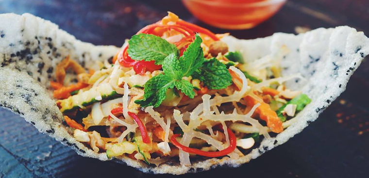 gỏi rong biển, gỏi rong sụn - rau câu chay