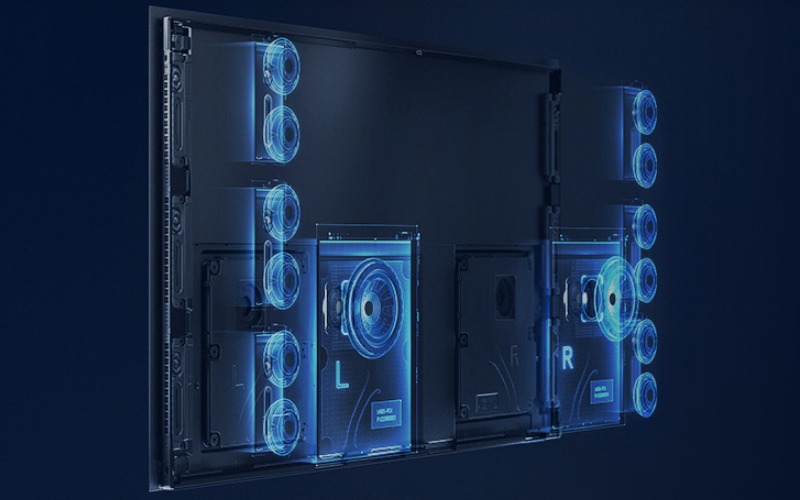 Hệ thống loa bên trong TV Vision X65