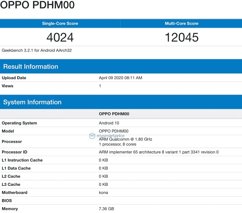 OPPO Ace2 xuất hiện trên Geekbench và lộ giá bán trước ngày ra mắt