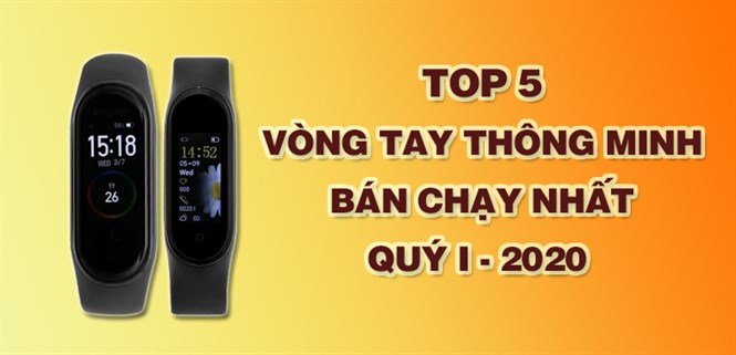 Top 5 Vòng tay thông minh bán chạy nhất quý I - 2020 tại Điện máy XANH
