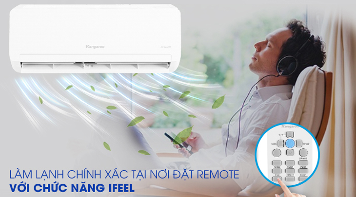 Chức năng iFeel đưa luồng hơi lạnh chính xác như cài đặt, mang đến cảm giác mát lạnh đúng chuẩn, thoải mái.