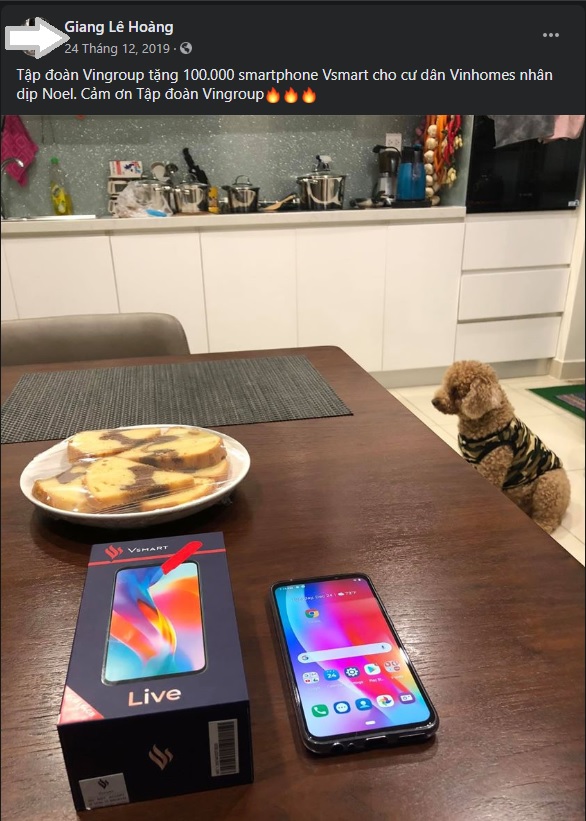 Cư dân Vinhome được tặng điện thoại Vsmart