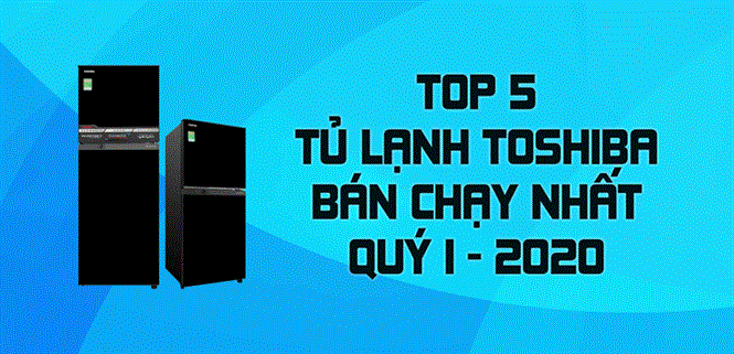 Top 5 Tủ lạnh Toshiba bán chạy nhất quý I - 2020 tại Điện máy XANH