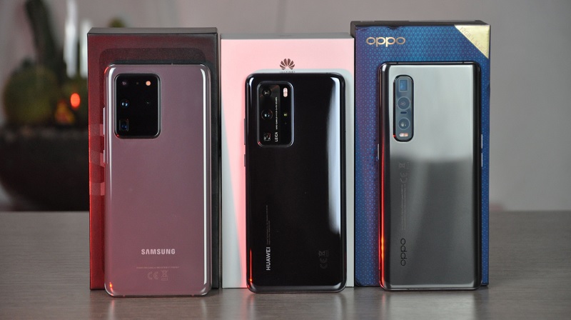 Bộ ba khủng long Galaxy S20 Ultra, P40 Pro và Find X2 Pro