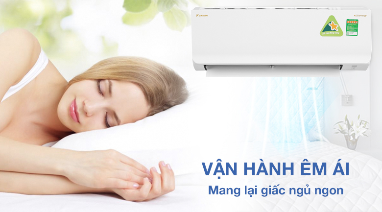 Dàn nóng và dàn lạnh hoạt động êm ái