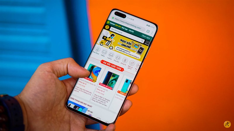 Huawei P40 Pro có hai tùy chọn tốc độ làm tươi màn hình: 60 Hz và 90 Hz