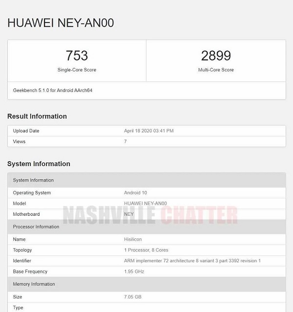 Huawei Nova 7 và Nova 7 Pro đạt điểm số ấn tượng trên Geekbench
