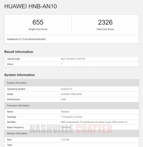 Huawei Nova 7 và Nova 7 Pro đạt điểm số ấn tượng trên Geekbench