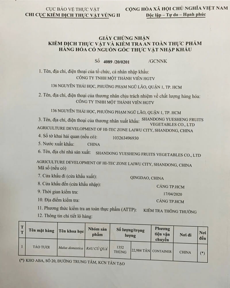 Táo Fuji nhập khẩu