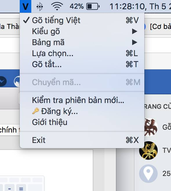 Gỡ bộ gõ Tiếng Việt mặc định của Mac OS