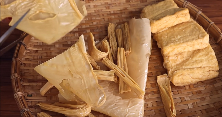 Bước 2 Chiên đậu hũ Phở chay