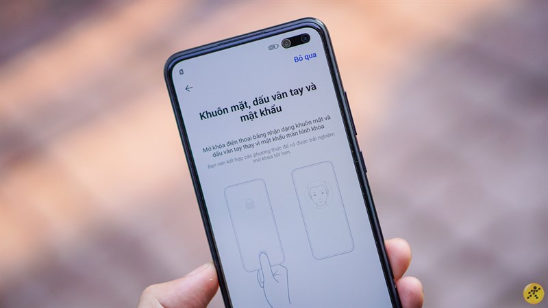 Vivo V19 được tích hợp cảm biến vân tay dưới màn hình