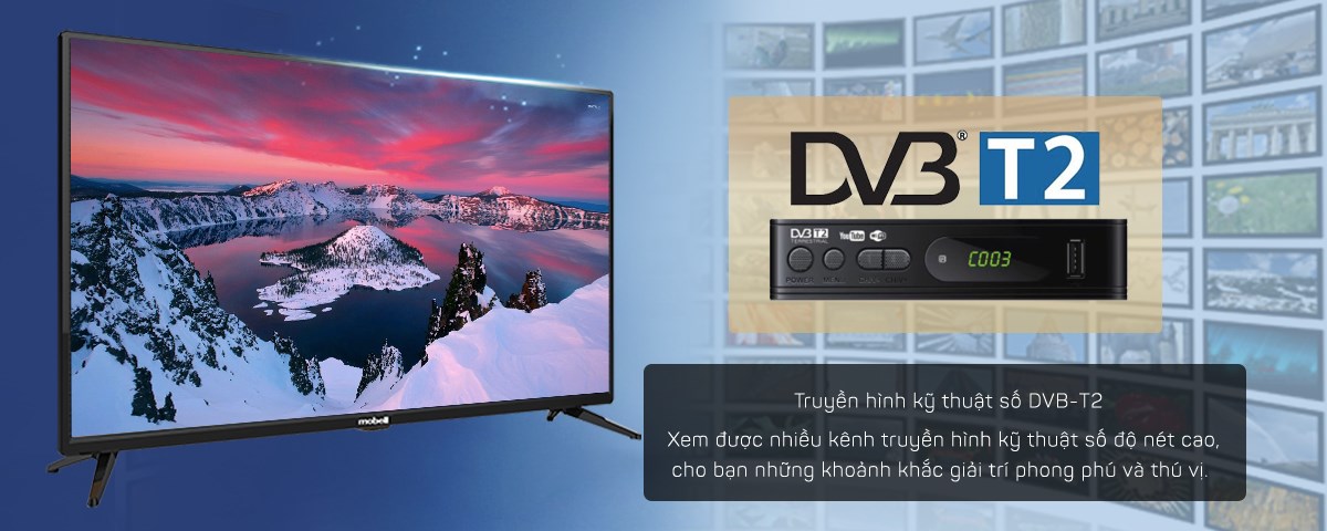Xem nhiều kênh truyền hình độ nét cao bằng DVB-T2