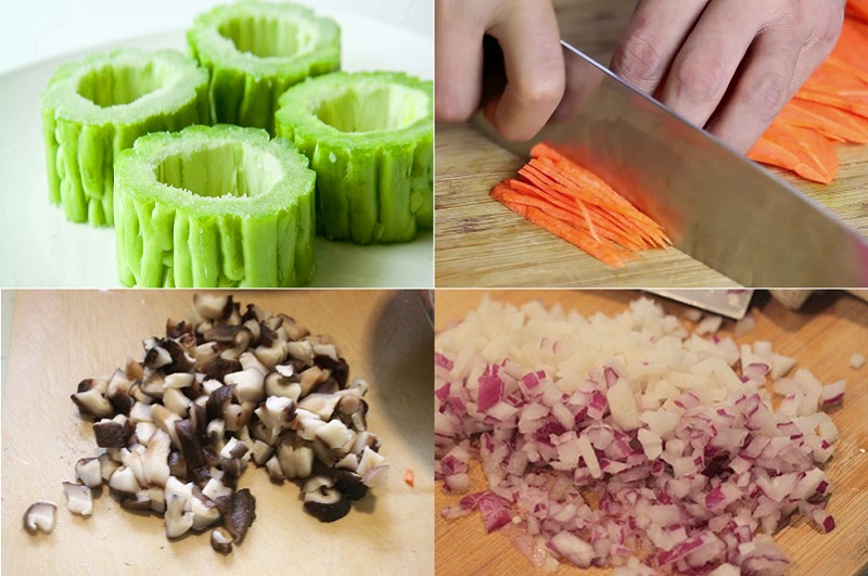 Bước 1: Sơ chế nguyên liệu. Bước 1: Sơ chế nguyên liệu.