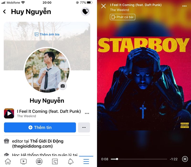 Cách thêm bài hát vào trang cá nhân Facebook