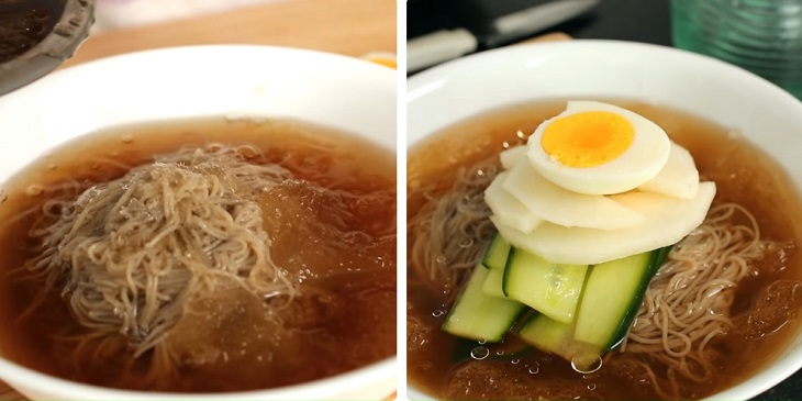 Bước 5 Hoàn thành Mì lạnh Naengmyeon-mul