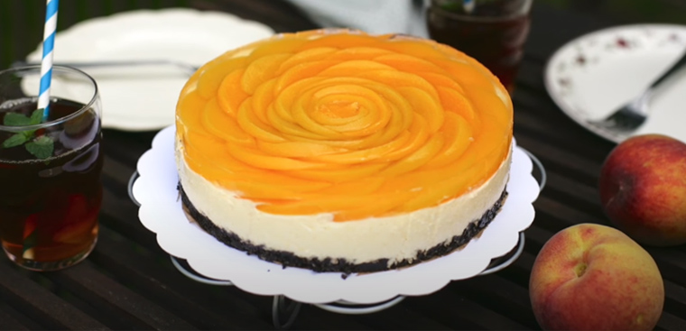 Bước 6 Thành phẩm Cheesecake đào - Peach Cheesecake