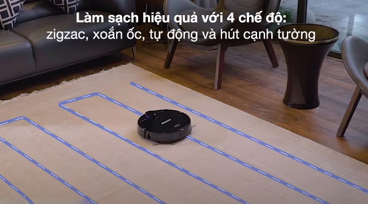 Robot hút bụi dùng cho sàn nhà từ 40m2 đến 80m2