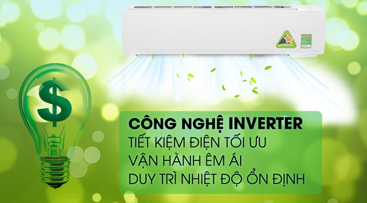 Máy lạnh Daikin Inverter 2 HP FTKC50UVMV thuộc dòng máy lạnh Inverter tiết kiệm điện