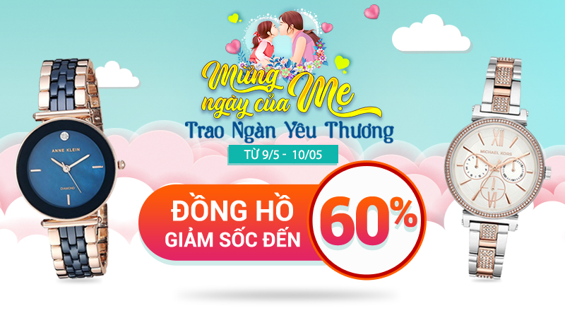 Đồng hồ giảm giá ngày của mẹ