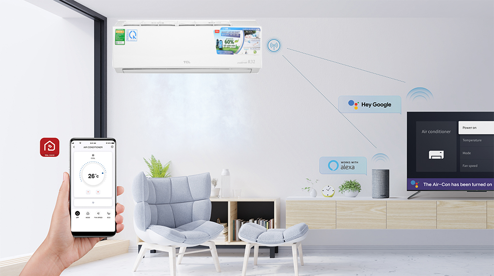 Tổng quan các dòng máy lạnh TCL ra mắt năm 2020 - cập nhật năm 2021 > dòng máy XA66 wifi 