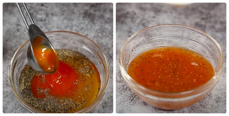 Bước 2 Làm nước sốt Lưỡi heo xào chua ngọt