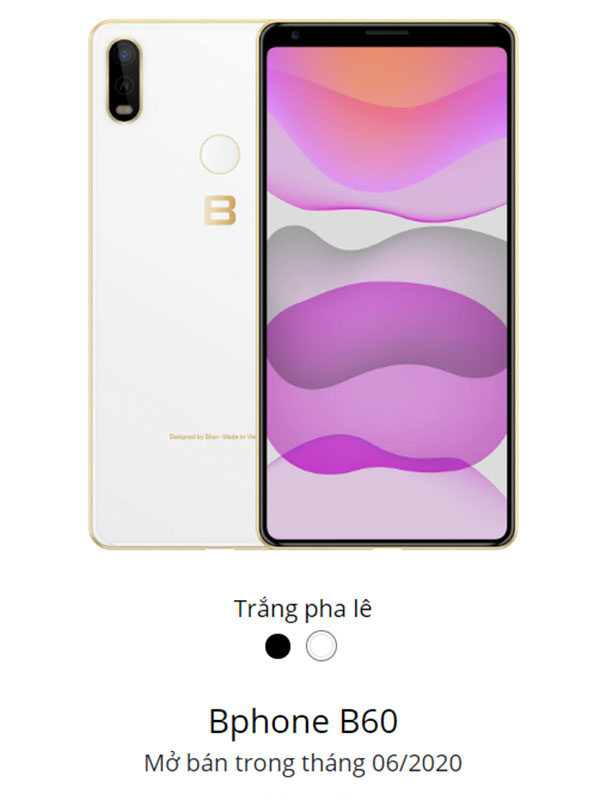 Bphone B60 trắng Bphone B60 trắng