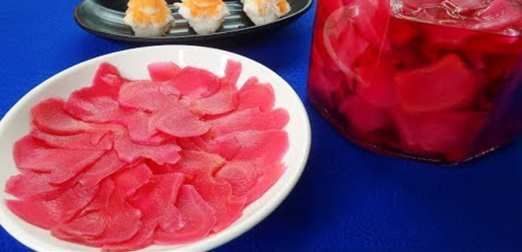 Bước 7 Thành phẩm Gừng hồng sushi