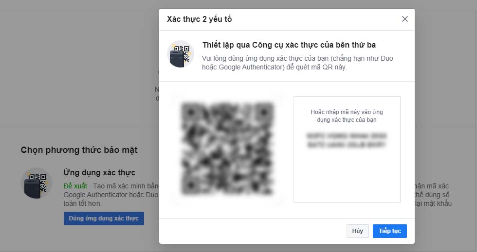 2FA là gì? Cách sử dụng 2FA trên Facebook mà không cần số điện thoại > Làm theo hướng dẫn để xác thực