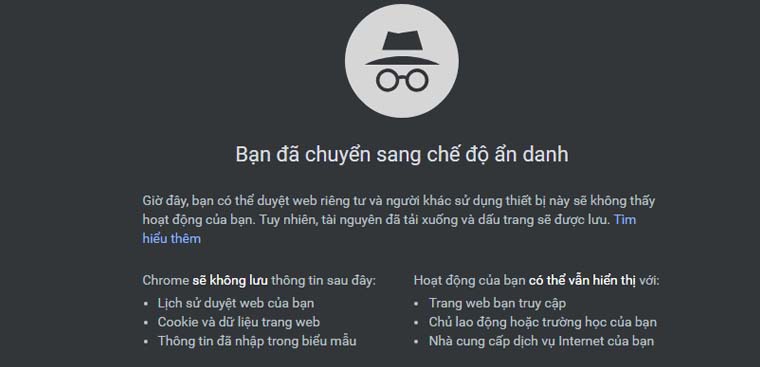 Chế độ ẩn danh (Incognito mode) là gì? Để làm gì? Có an toàn không?