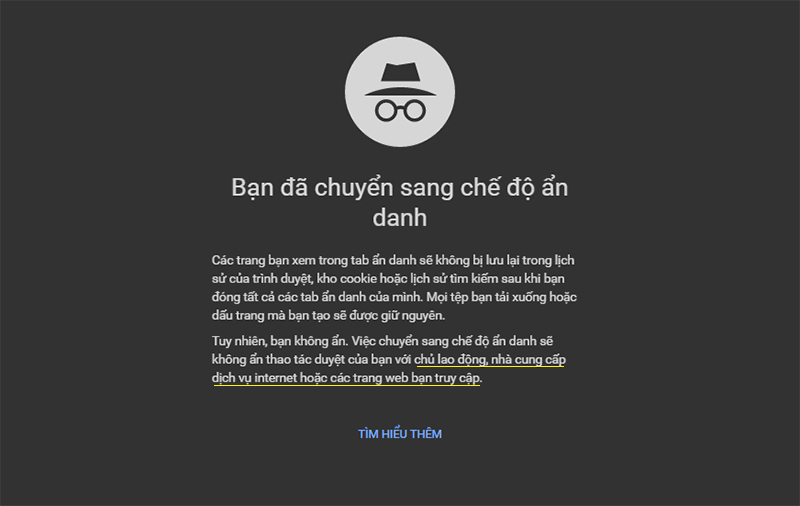 Chế độ ẩn danh là gì?