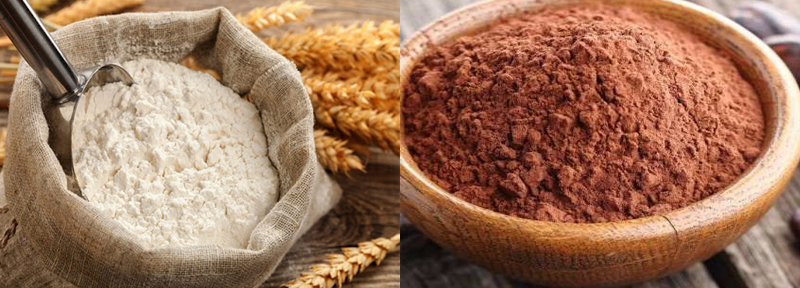 Nguyên liệu món ăn trân châu từ bột năng, bột nếp, bột mì