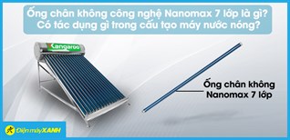 Ống chân không Nanomax 7 lớp là gì? Có tác dụng gì trong máy nước nóng?