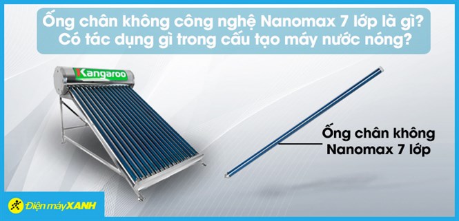 Ống chân không Nanomax 7 lớp là gì? Có tác dụng gì trong máy nước nóng?