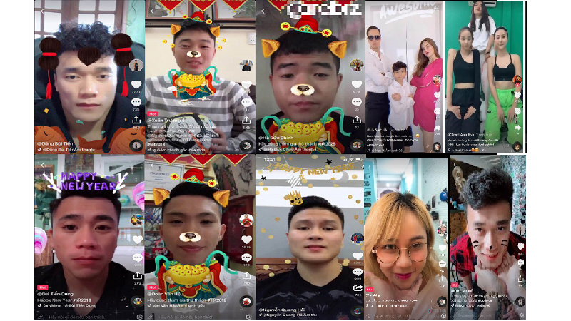 Nhiều người nổi tiếng sử dụng Tik Tok